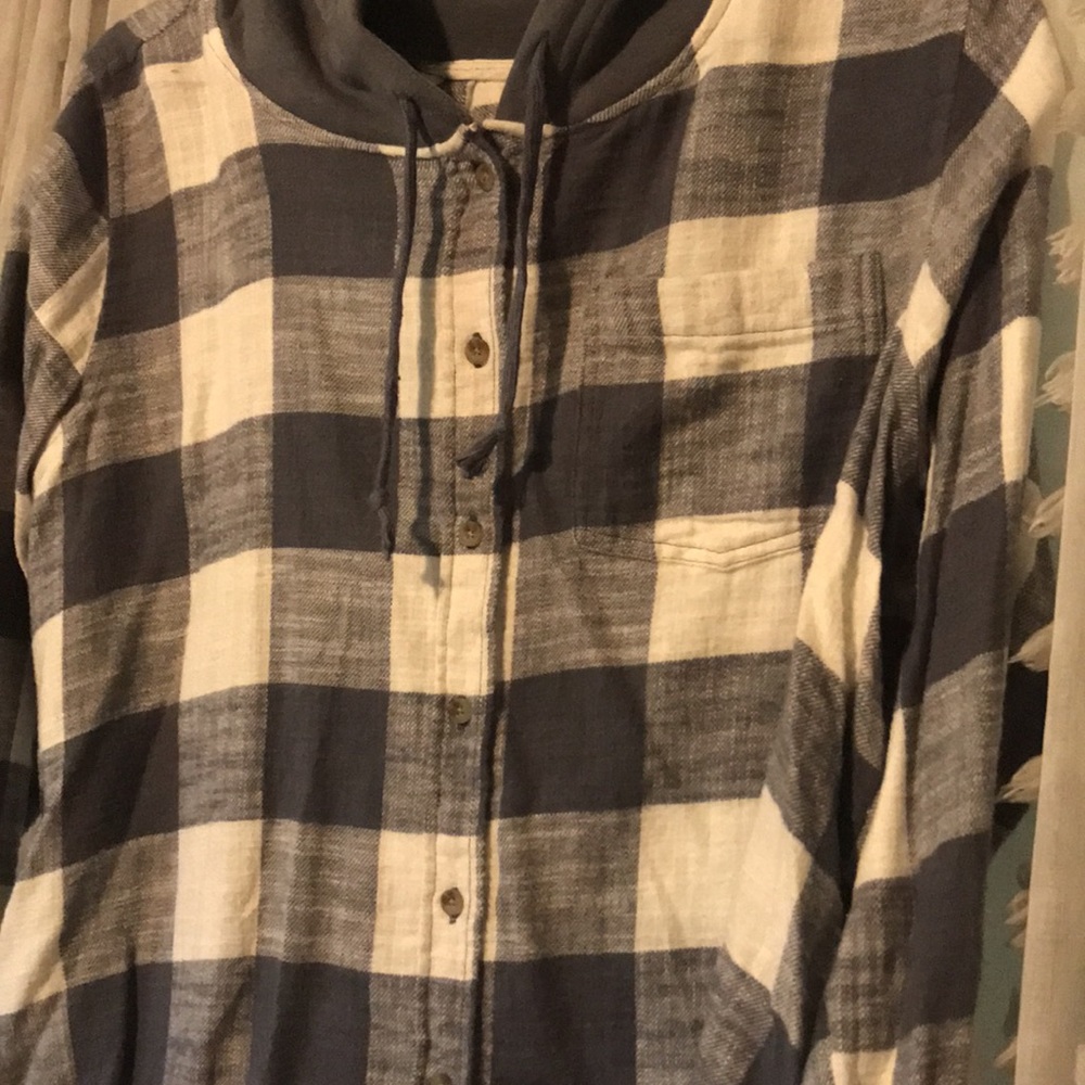 Checkered Button Up Shacket - image 2